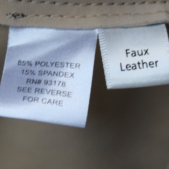 Chelsea & Theodore Plus Size Grey & Ivory Floral Faux Leather Open Midi Jacket - Picture 7 of 7